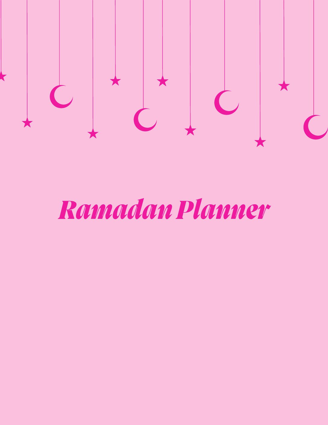 Ramadan Planner